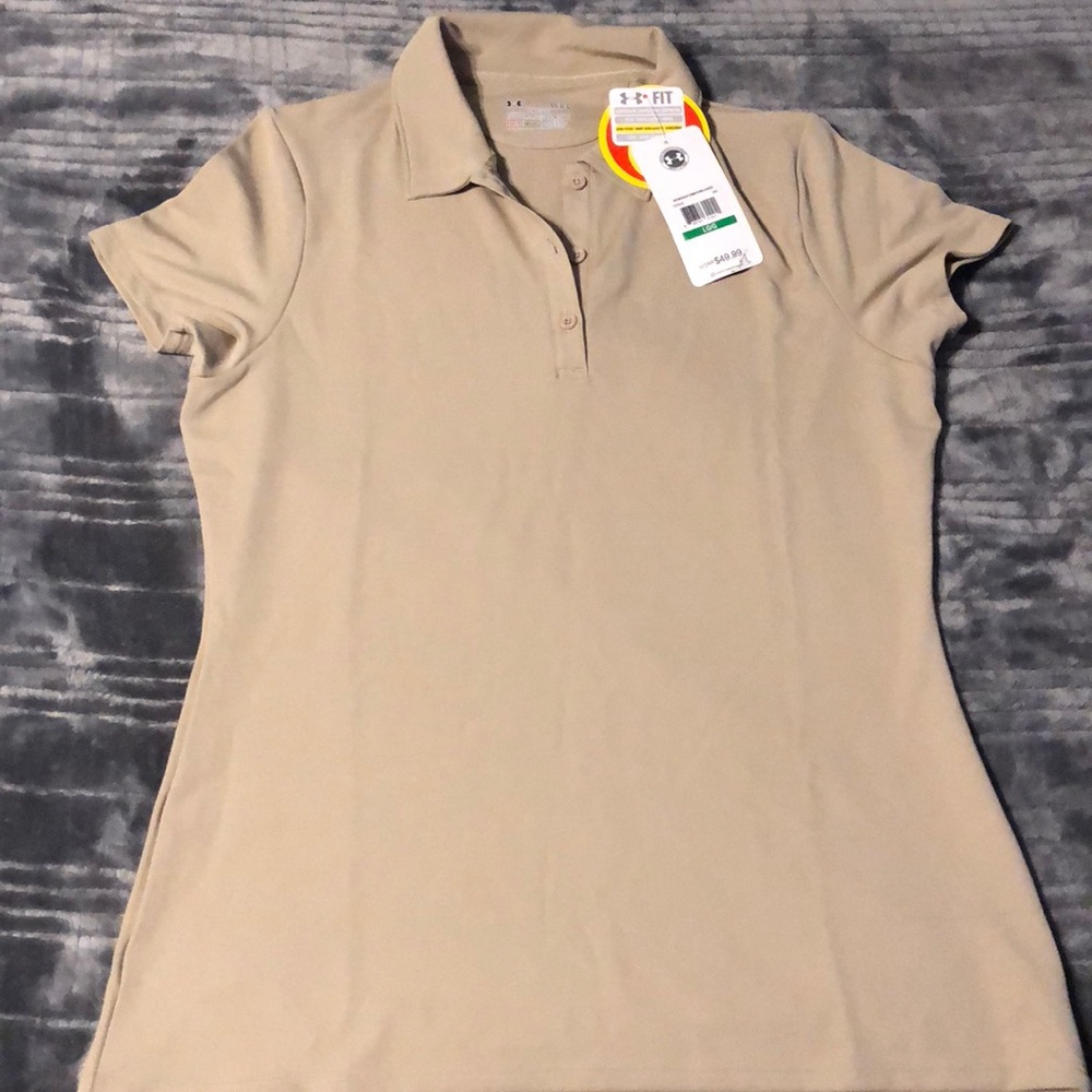 Under Armour Tactical Polo Shirt Desert Sand NWT